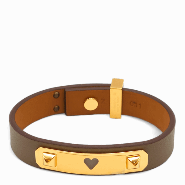 As De Coeur T2 Etoupe Bracelet in Swift, Rose Gold hardware - Image 3