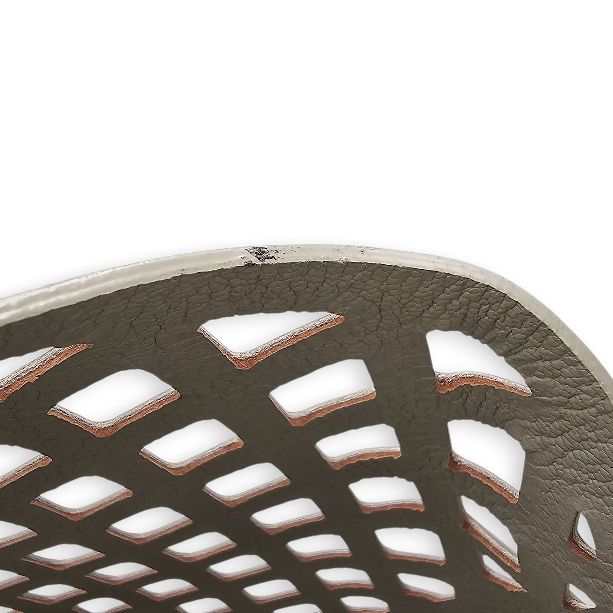 Jelly Shopping Bag MM Grey Top Handle Bag in Metallic Calf - Image 16