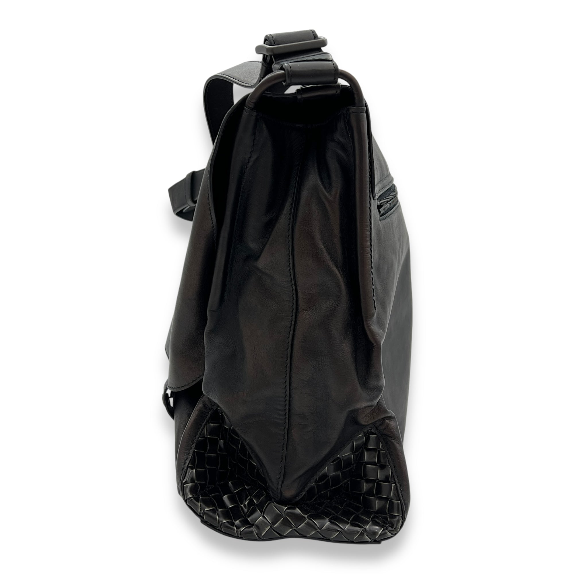 Others dark brown Messenger Bag in Calfskin, Ruthenium hardware - Image 5