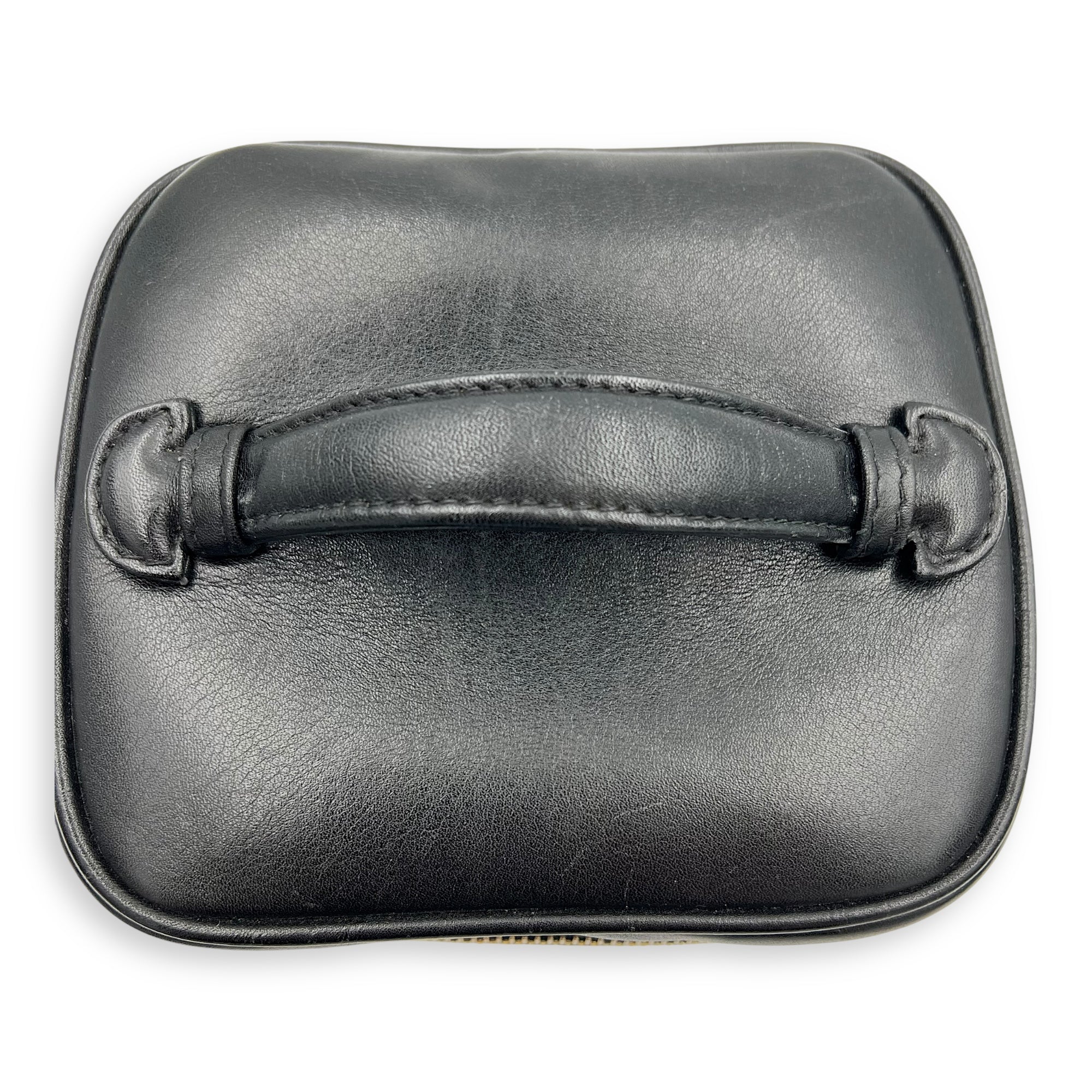 Vintage Vanity Bag Black in Calfskin, Gold hardware - Image 7