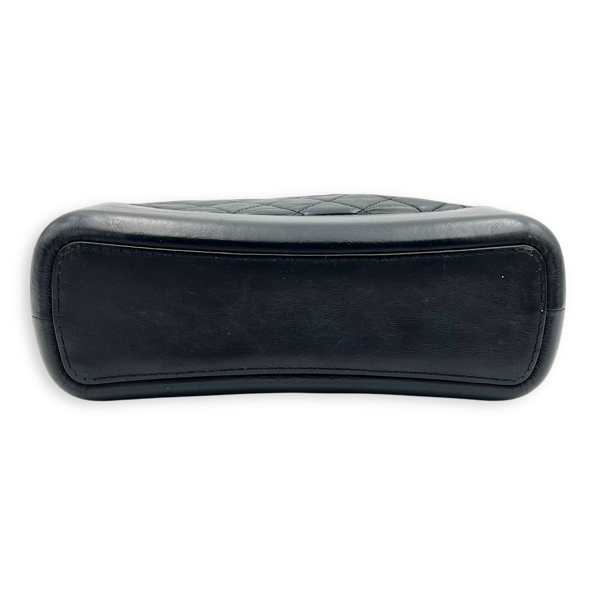 Gabrielle Medium Black Crossbody Bag in Calfskin, Mixed hardware - Image 6