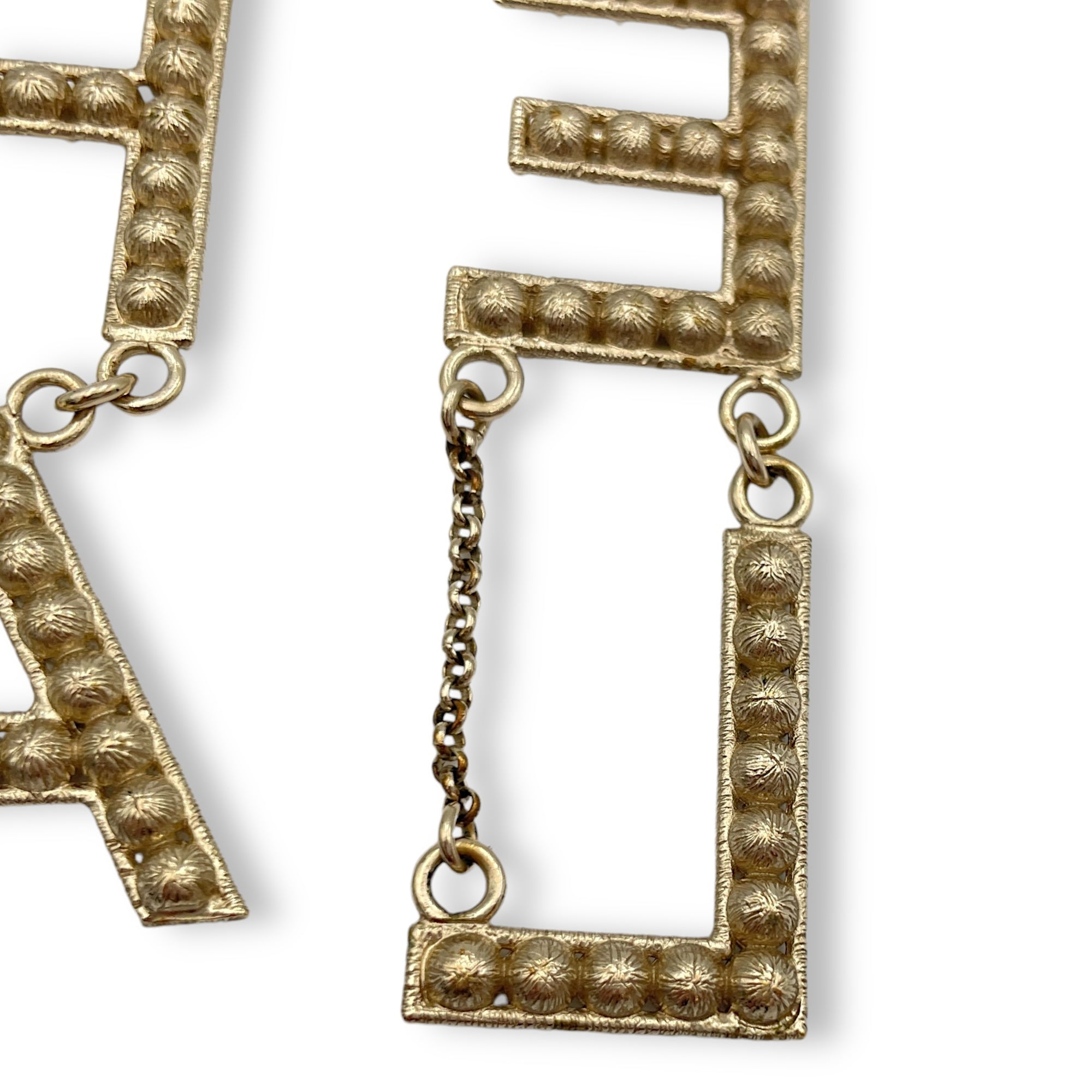 Gold Earrings in Chanel, Light Gold hardware - Image 4