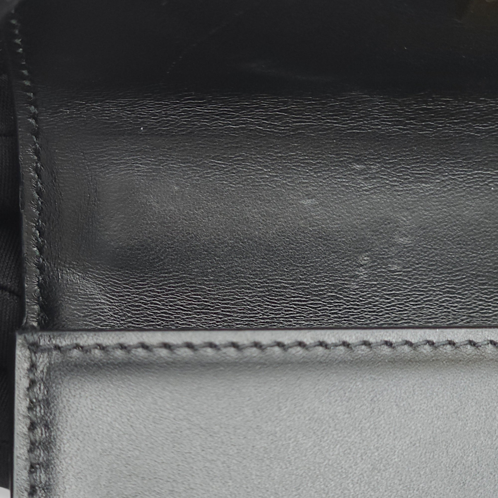 30 Montaigne Micro Black Crossbody Bag in Calfskin, Gold hardware - Image 5