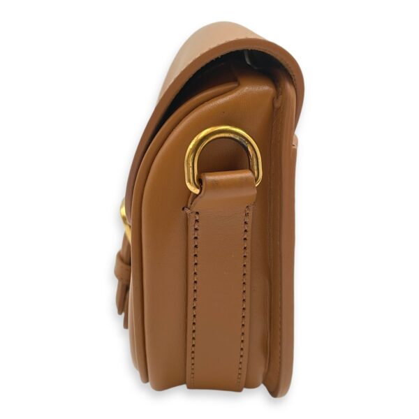 Bobby Small Camel Crossbody Bag in Smooth Calf, Gold hardware - Image 5