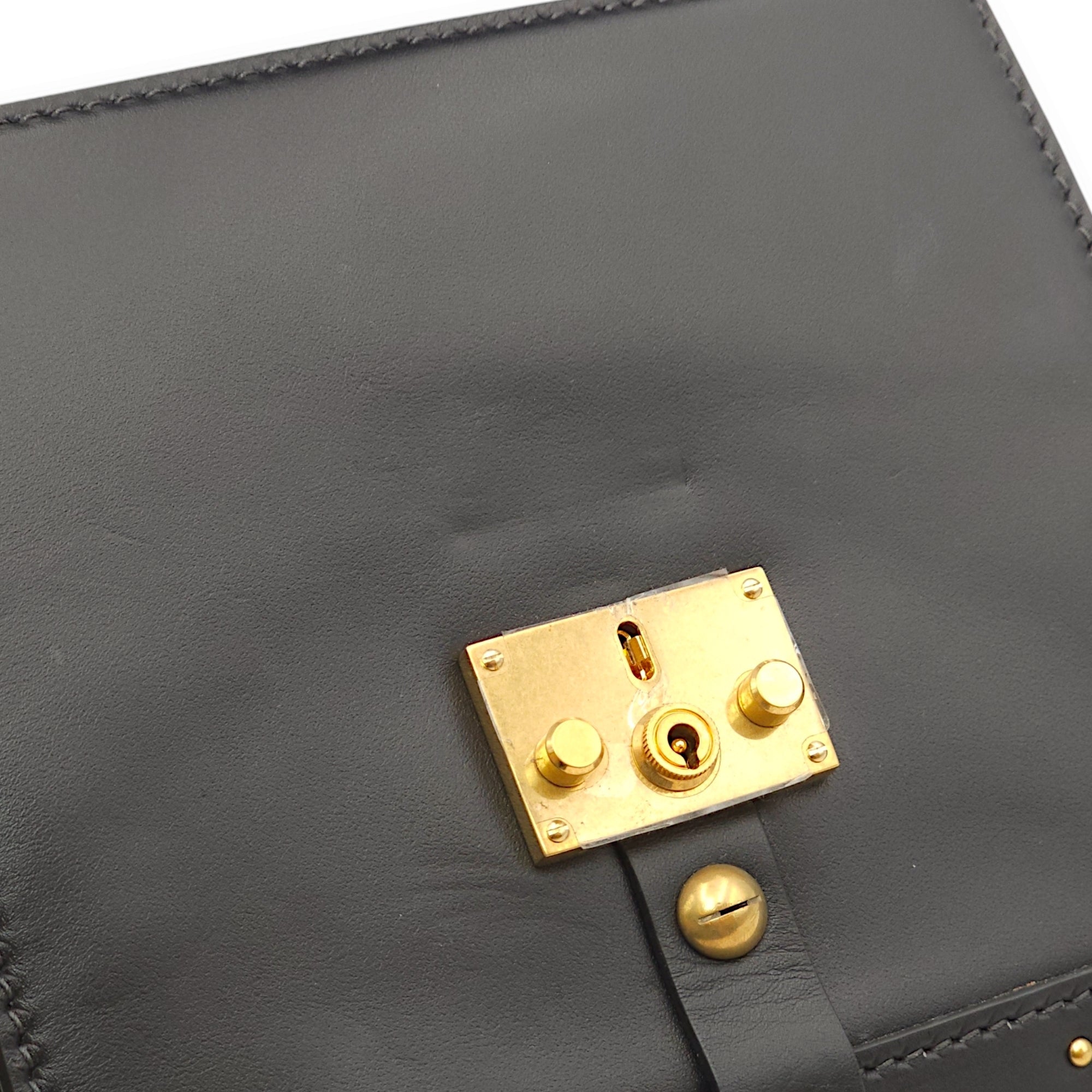Dioraddict Square Flap Black Shoulder Bag in Calfskin, Gold hardware - Image 3