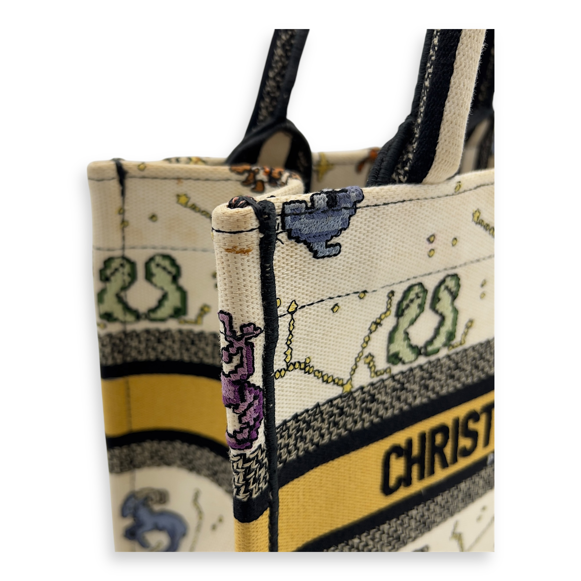 Book Tote Small White Tote Bag in Canvas - Image 12