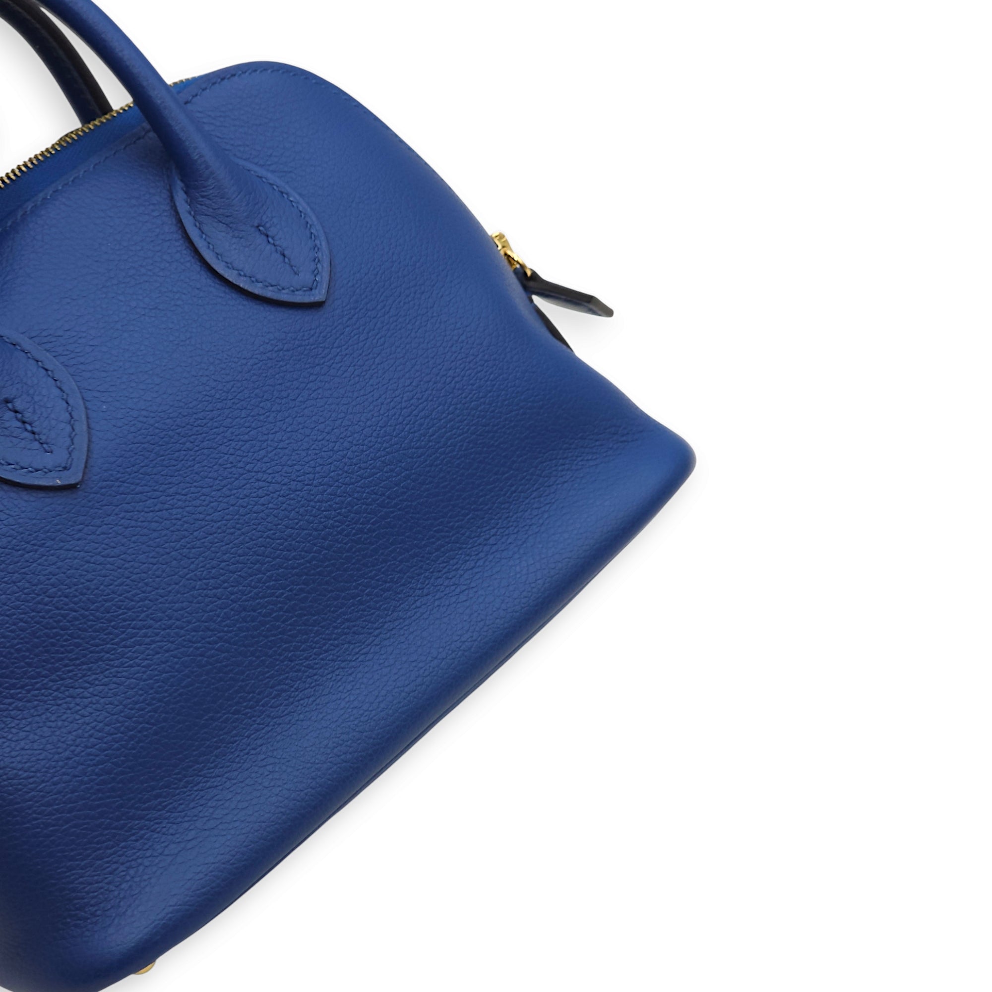 Bolide Blue France/Blue Sapphire in Evercolor, Gold hardware - Image 13