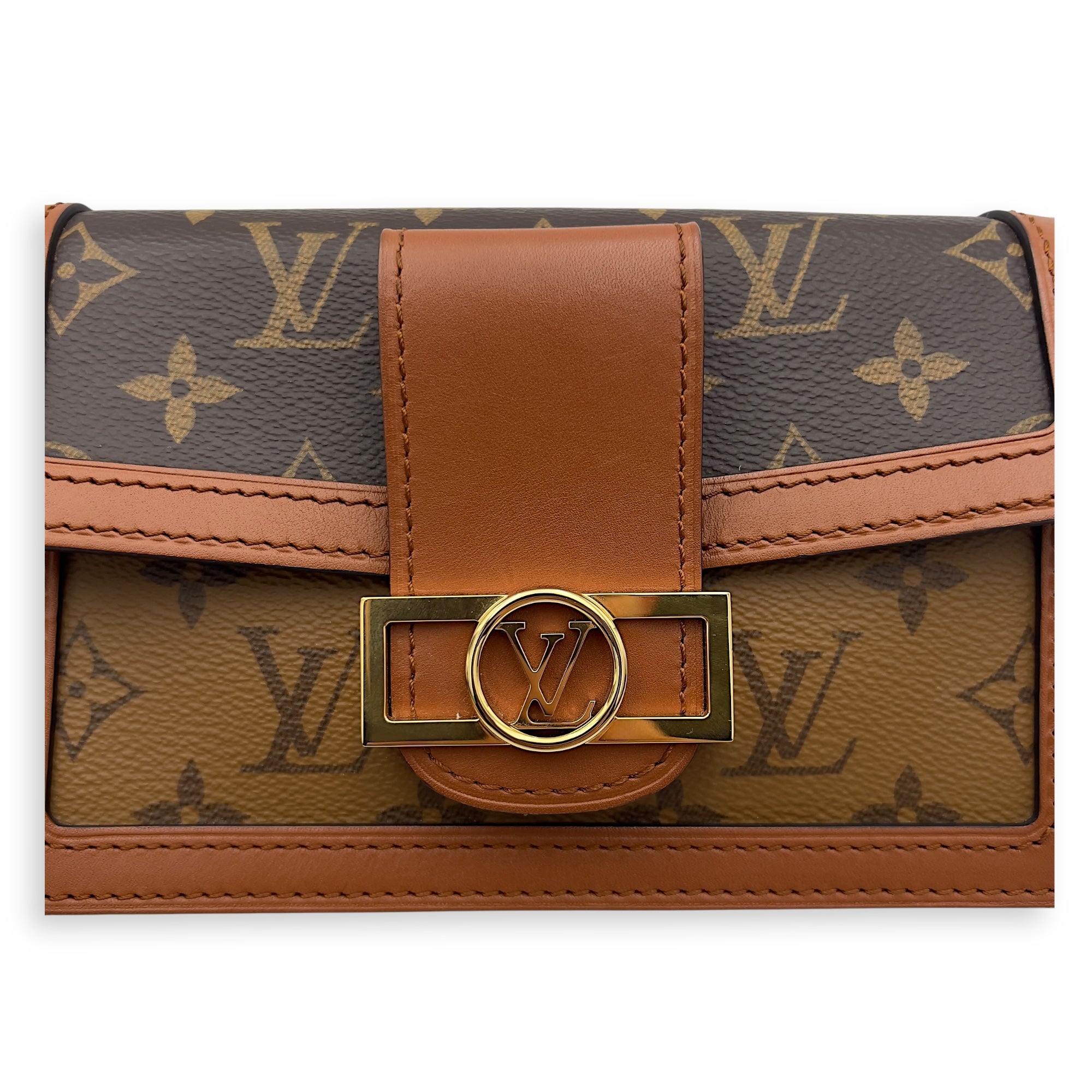 Dauphine Belt Bag Brown in Monogram Coated Canvas, Gold hardware - Image 16