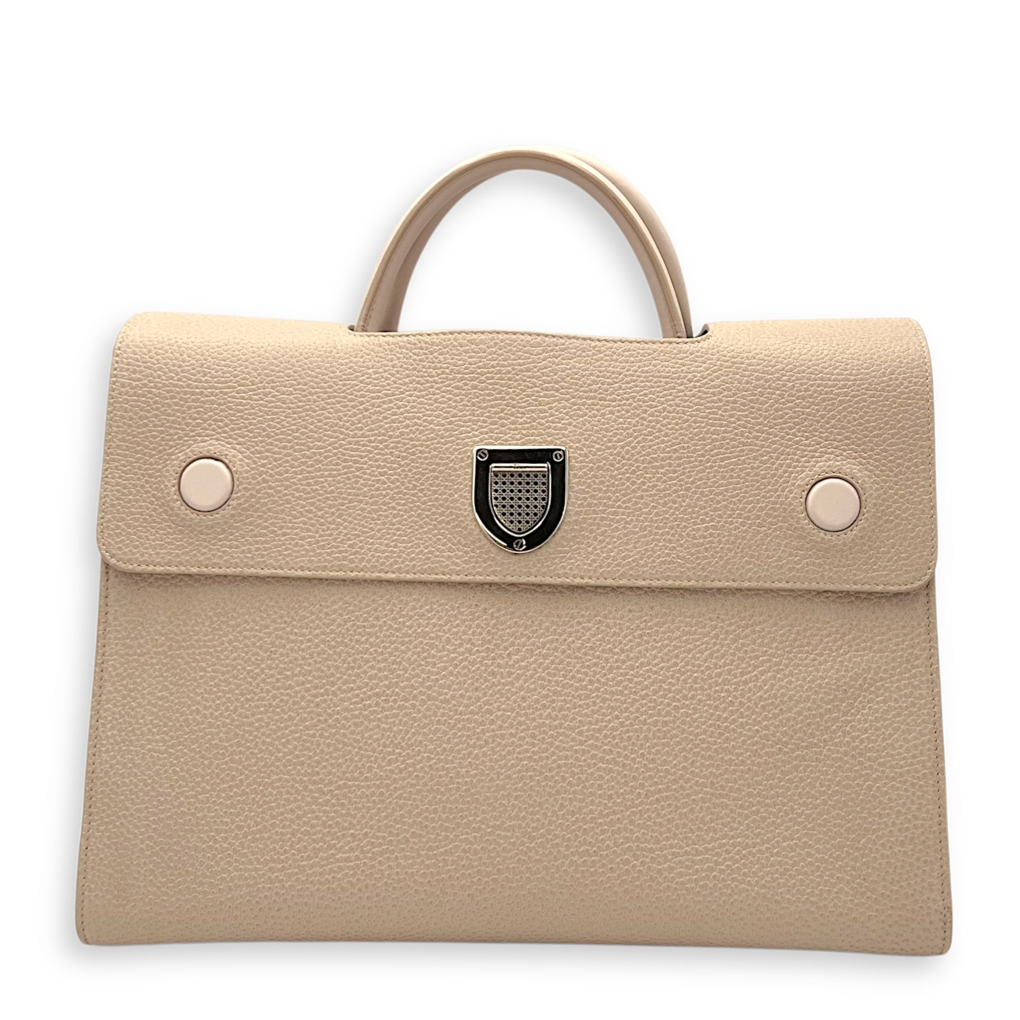 Diorever Top Handle Bag Pink in Calfskin, Silver hardware