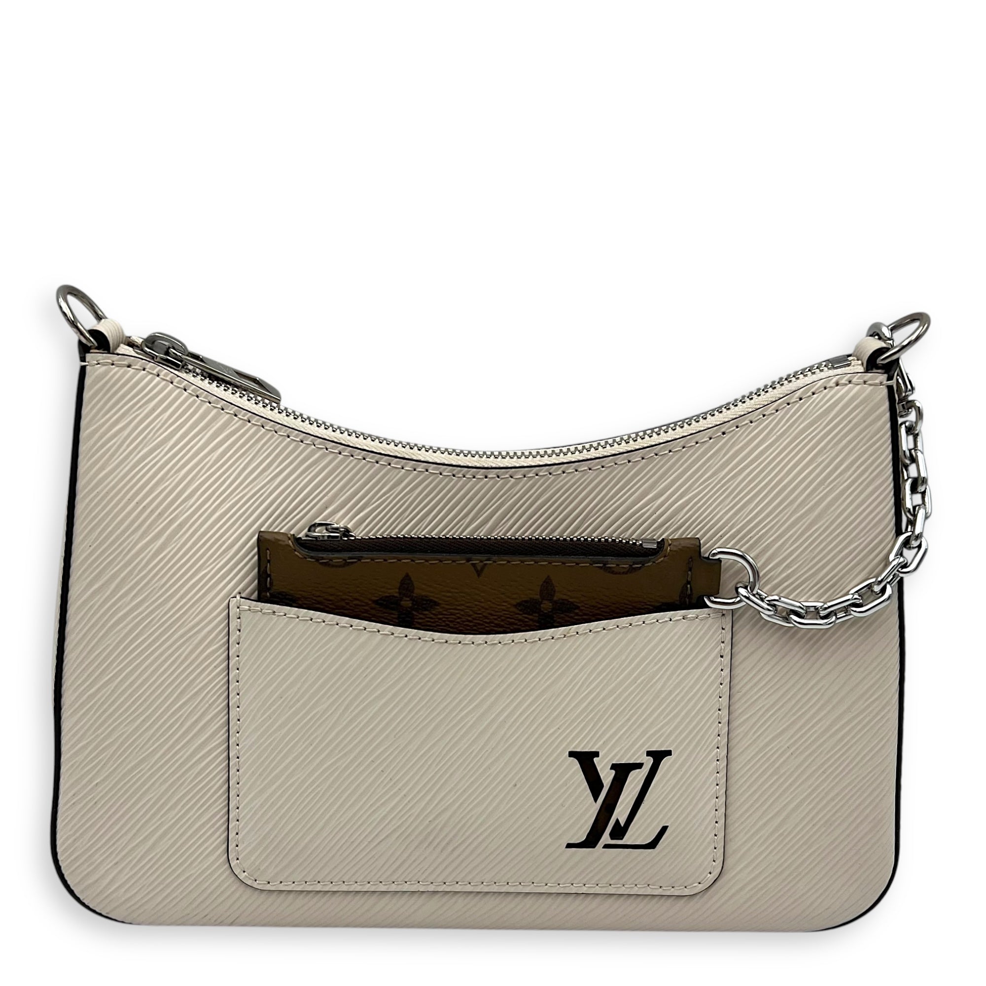 Marelle Shoulder Bag Shoulder bag in Epi leather, Silver Hardware