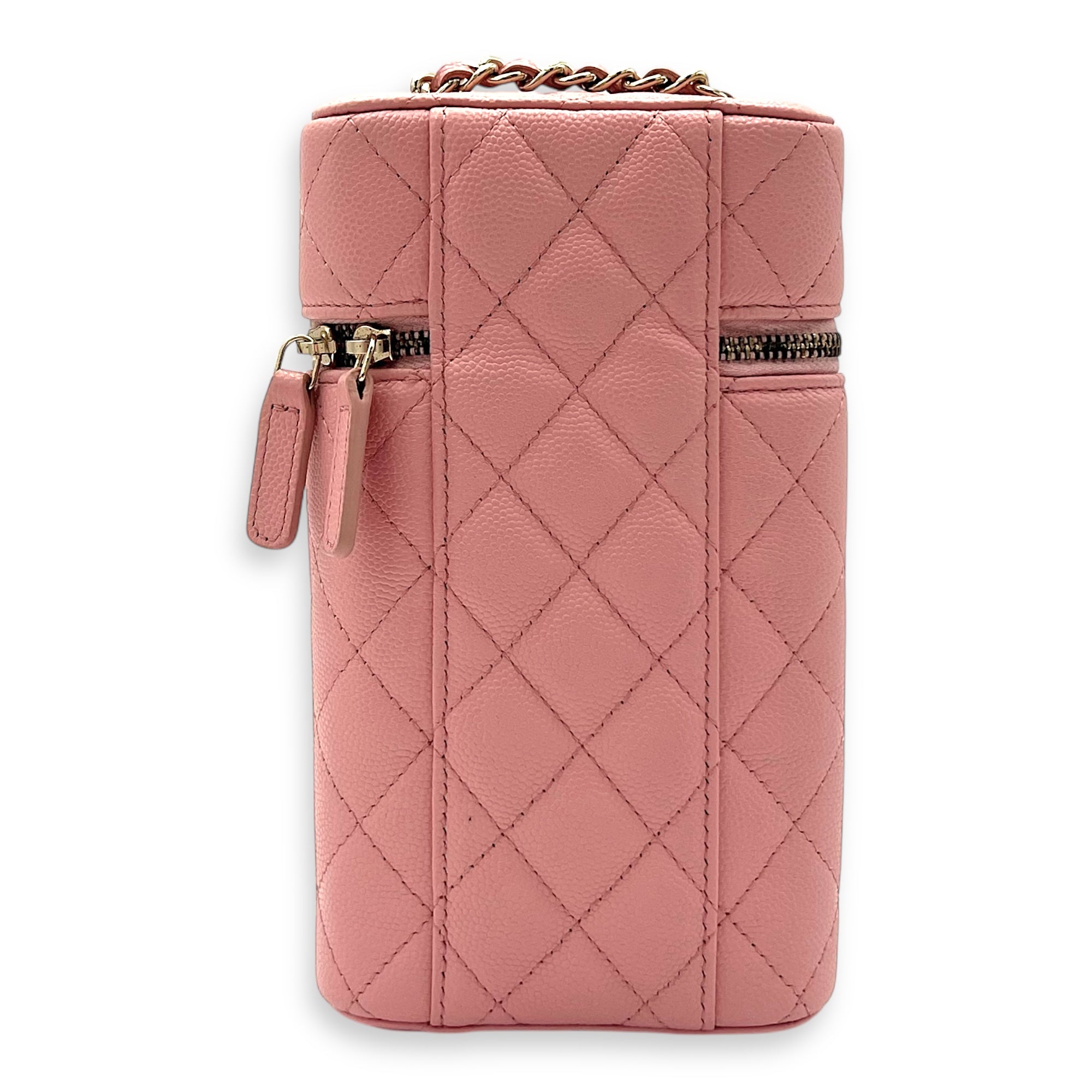 Vanity Phone Crossbody bag in Caviar leather, Gold Hardware - Image 3