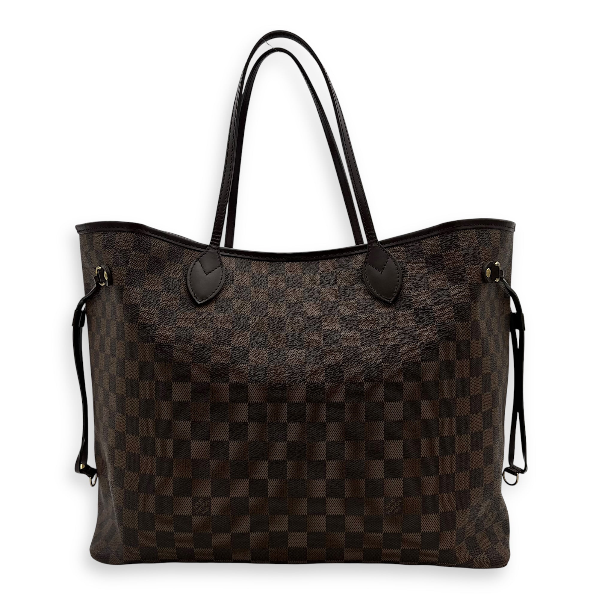Neverfull Tote Bag GM Brown in Coated Canvas, Gold hardware - Image 3