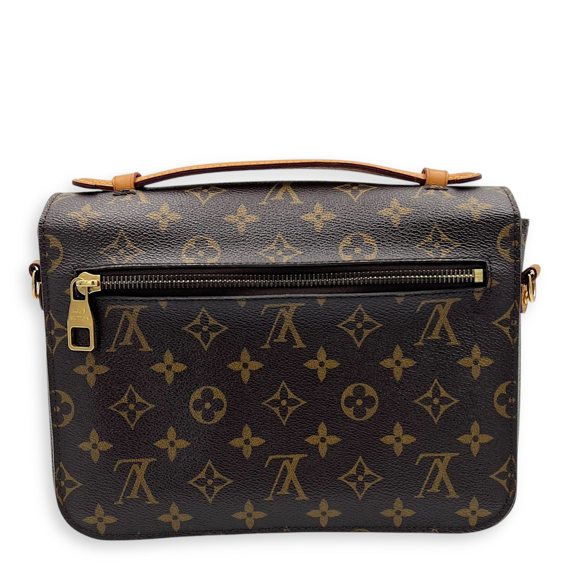 Metis Crossbody Bag Brown in Monogram Coated Canvas, Gold hardware - Image 3