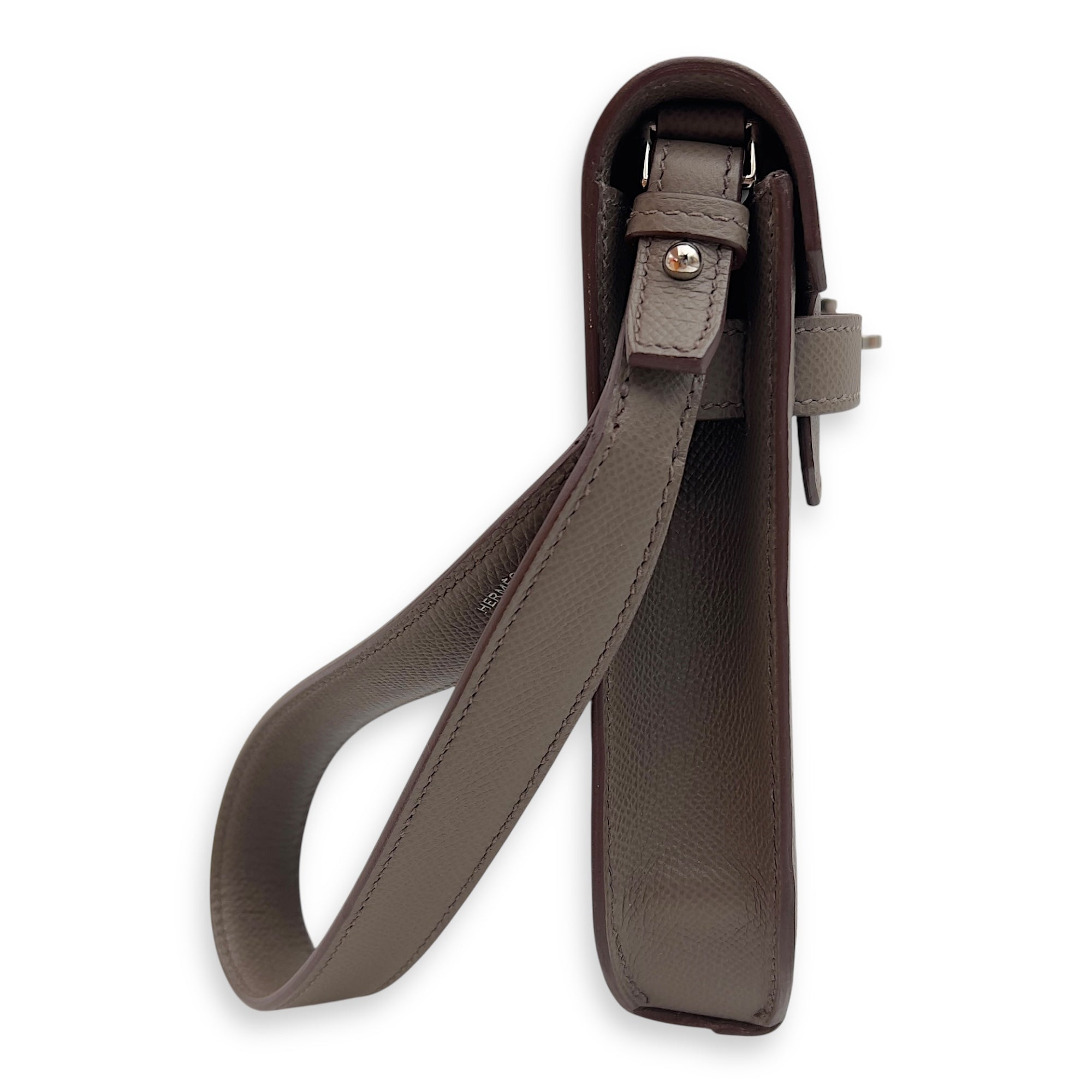 Kelly Depeches 25 Etain Clutch in Epsom, Palladium hardware - Image 6