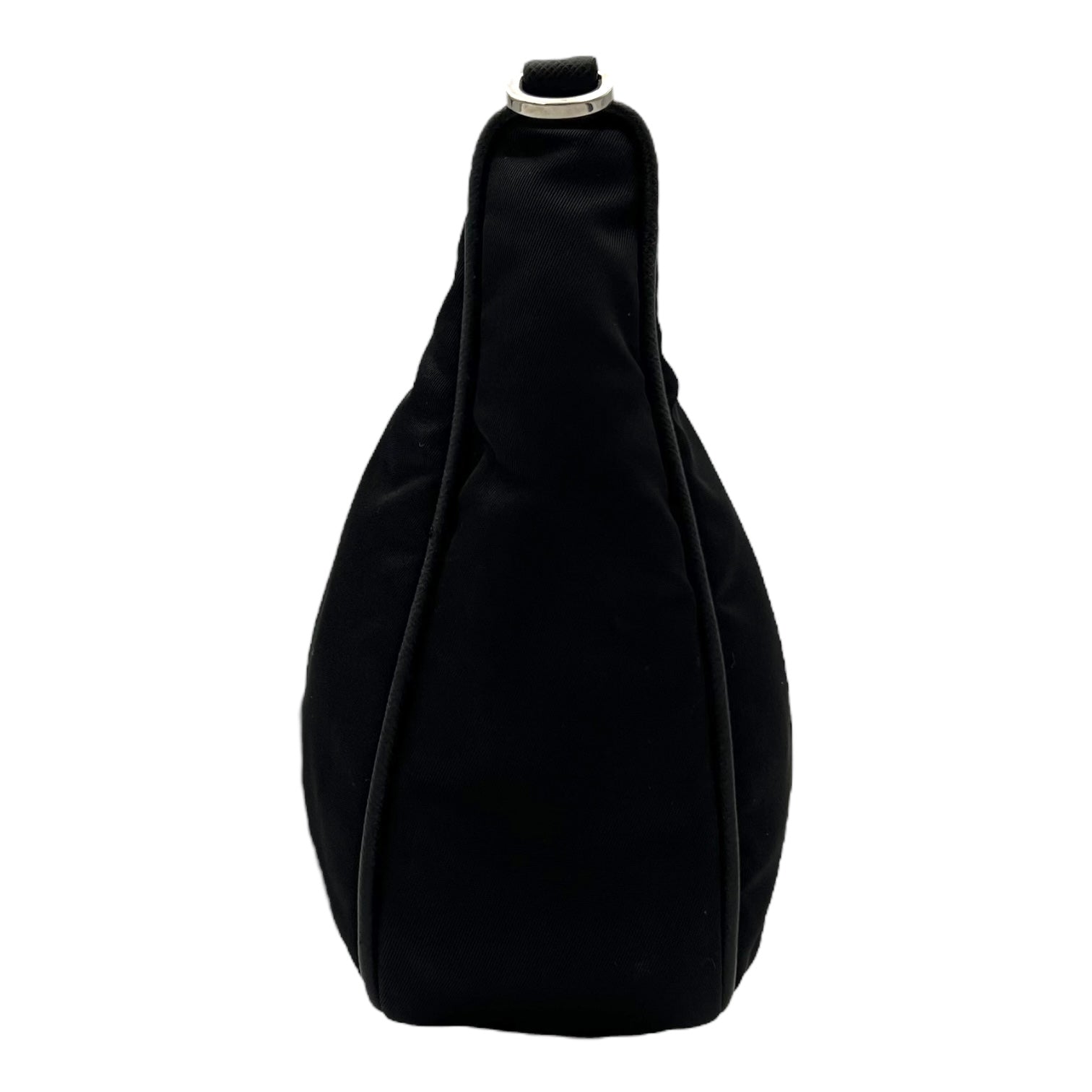 Re-Nylon Crossbody Bag Black in Re-Nylon, Silver hardware - Image 5