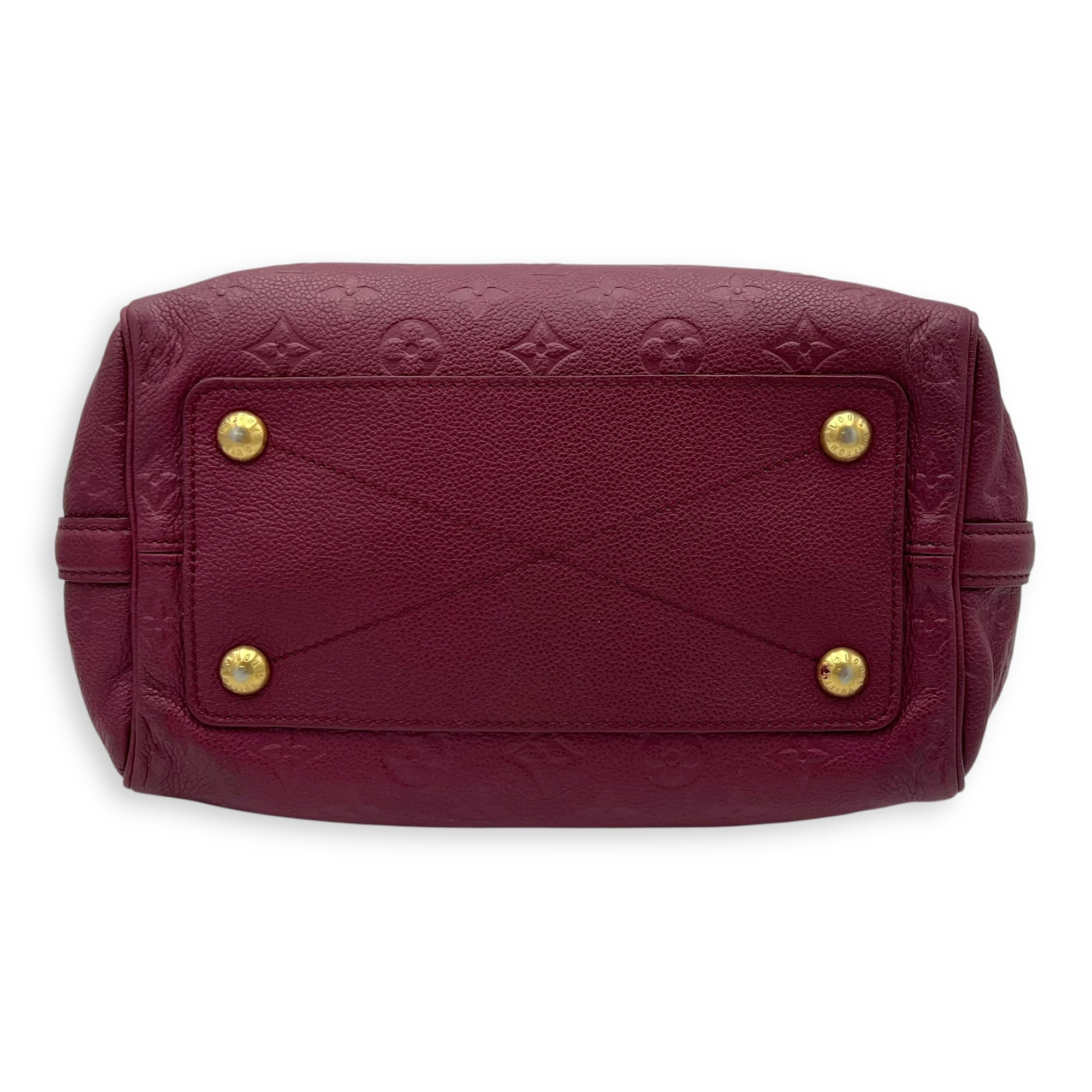 Speedy 25 Purple Top Handle Bag in Empreinte Leather, Gold hardware - Image 6