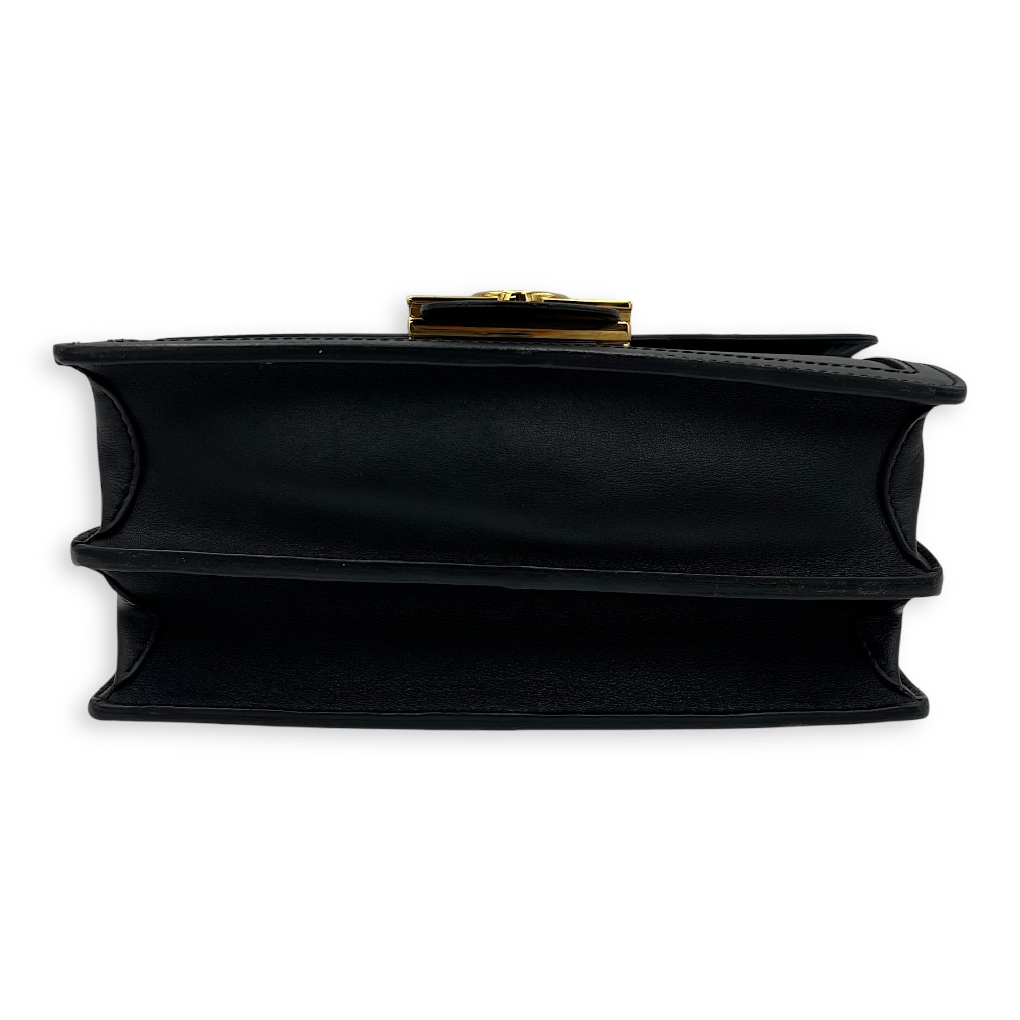 Dauphine MM Shoulder bag in Calfskin, Gold Hardware - Image 6
