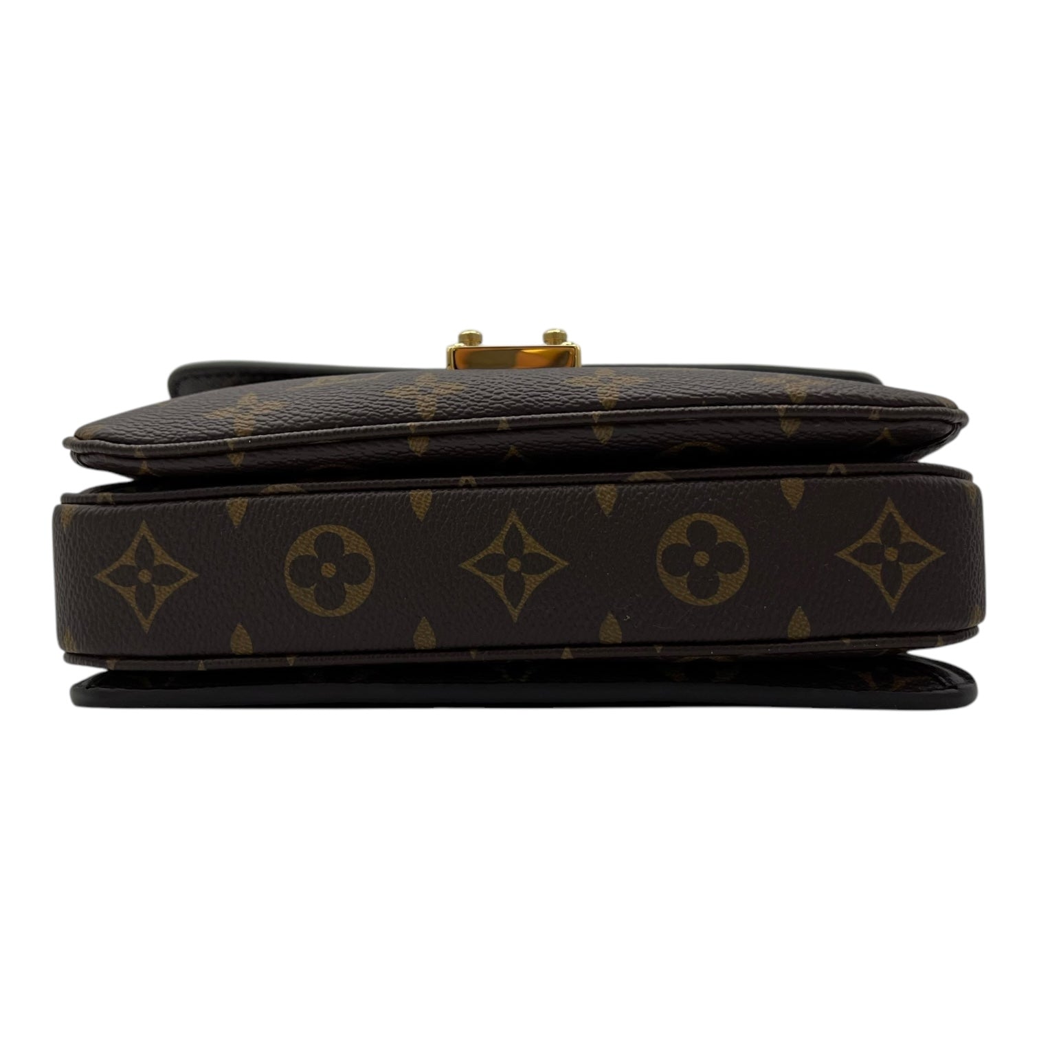 Metis East West Brown Crossbody Bag in Monogram Coated Canvas, Gold hardware - Image 6