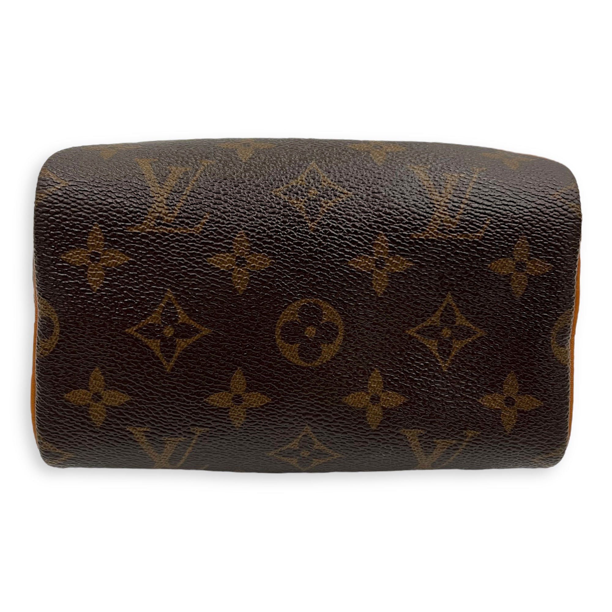 Speedy Top Handle Bag Nano Brown in Monogram Coated Canvas, Gold hardware - Image 5