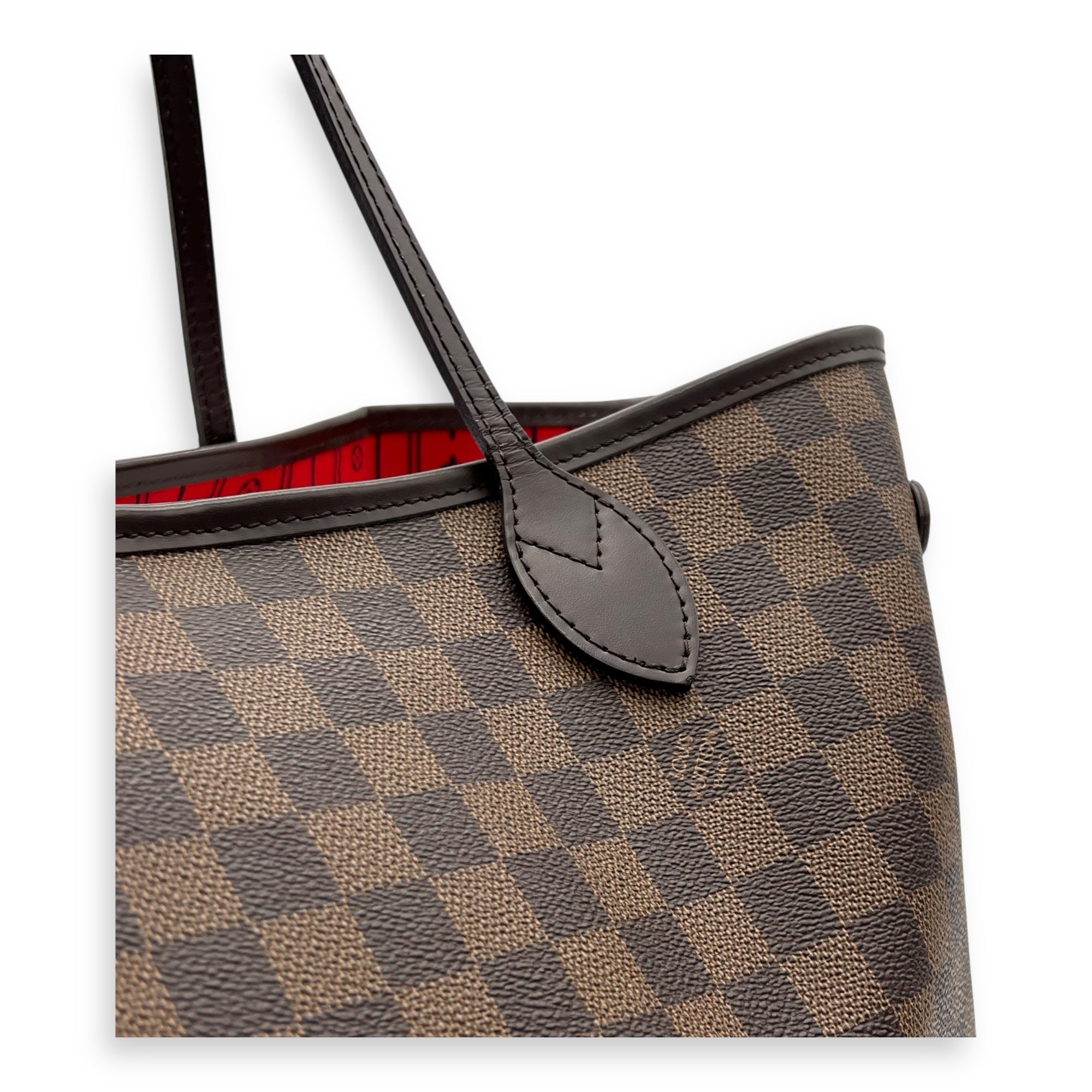 Neverfull Tote Bag GM Brown in Coated Canvas, Gold hardware - Image 7