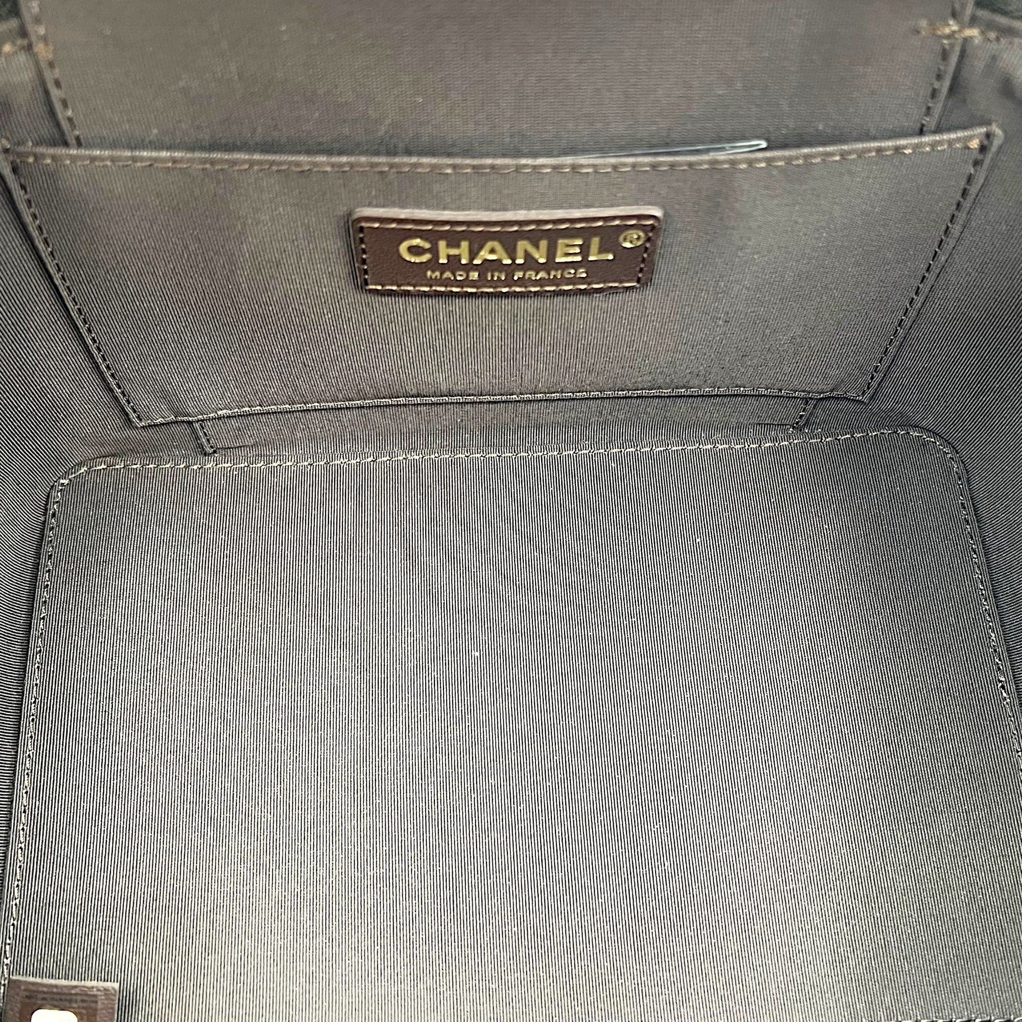 Vanity Case Wood Multi-colour Top Handle Bag in Tweed, Gold hardware - Image 7