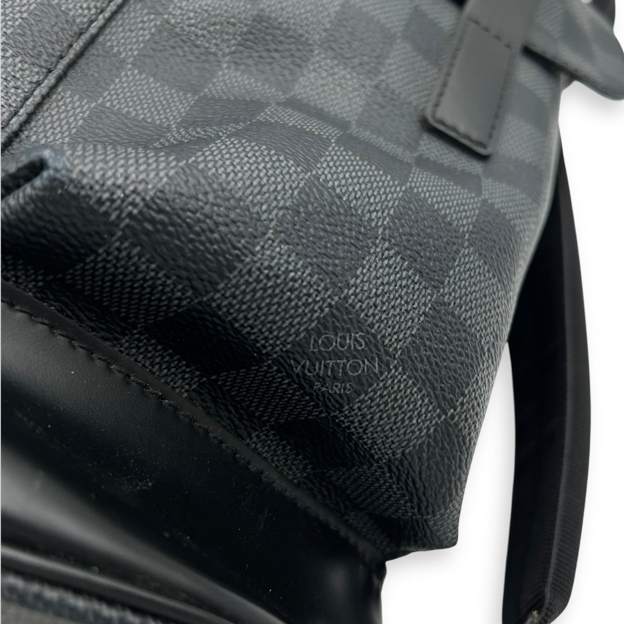 Christopher Backpack Graphite in Coated Canvas, Silver hardware - Image 8