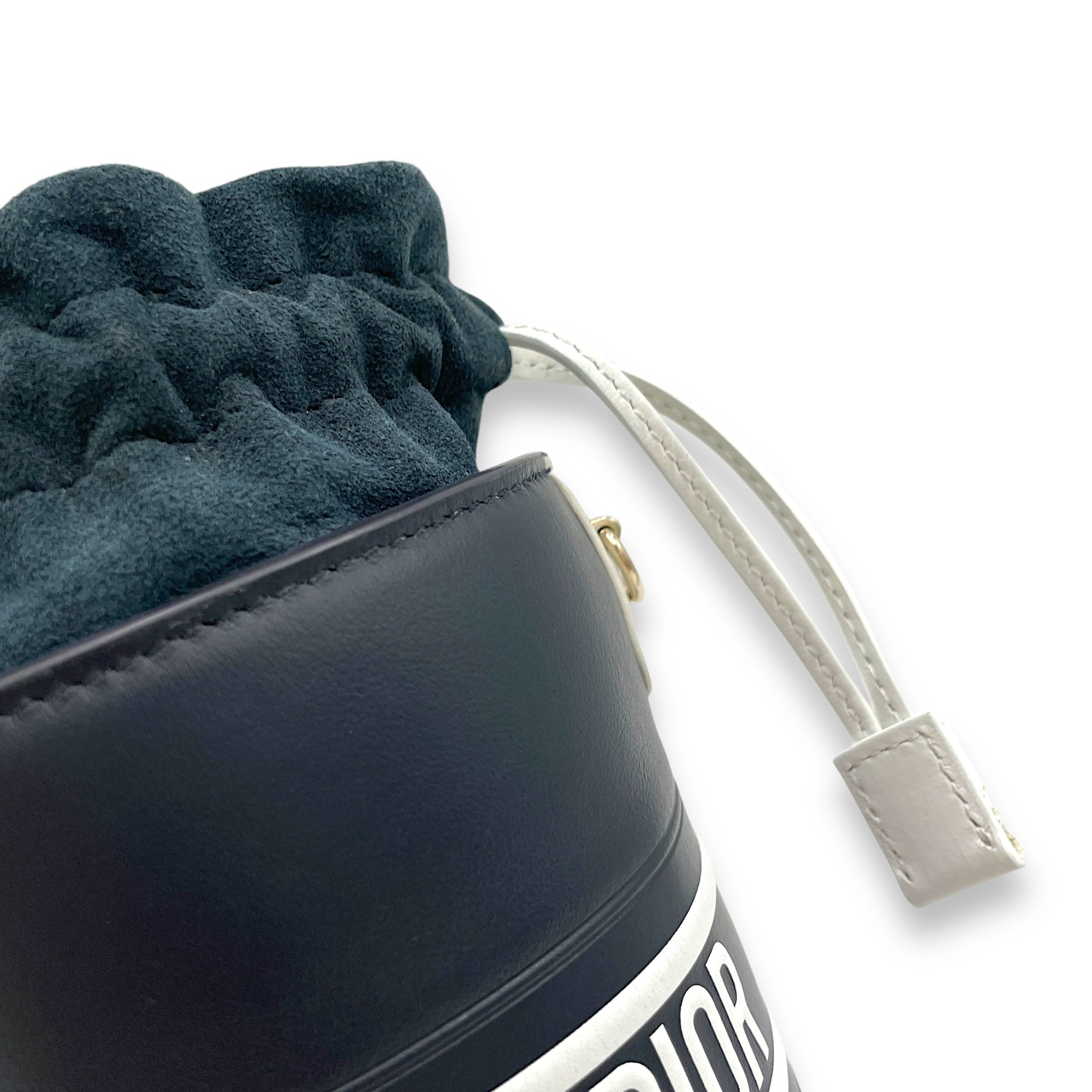 Vibe Micro Brown Bucket Bag in Calfskin, Gold hardware - Image 10