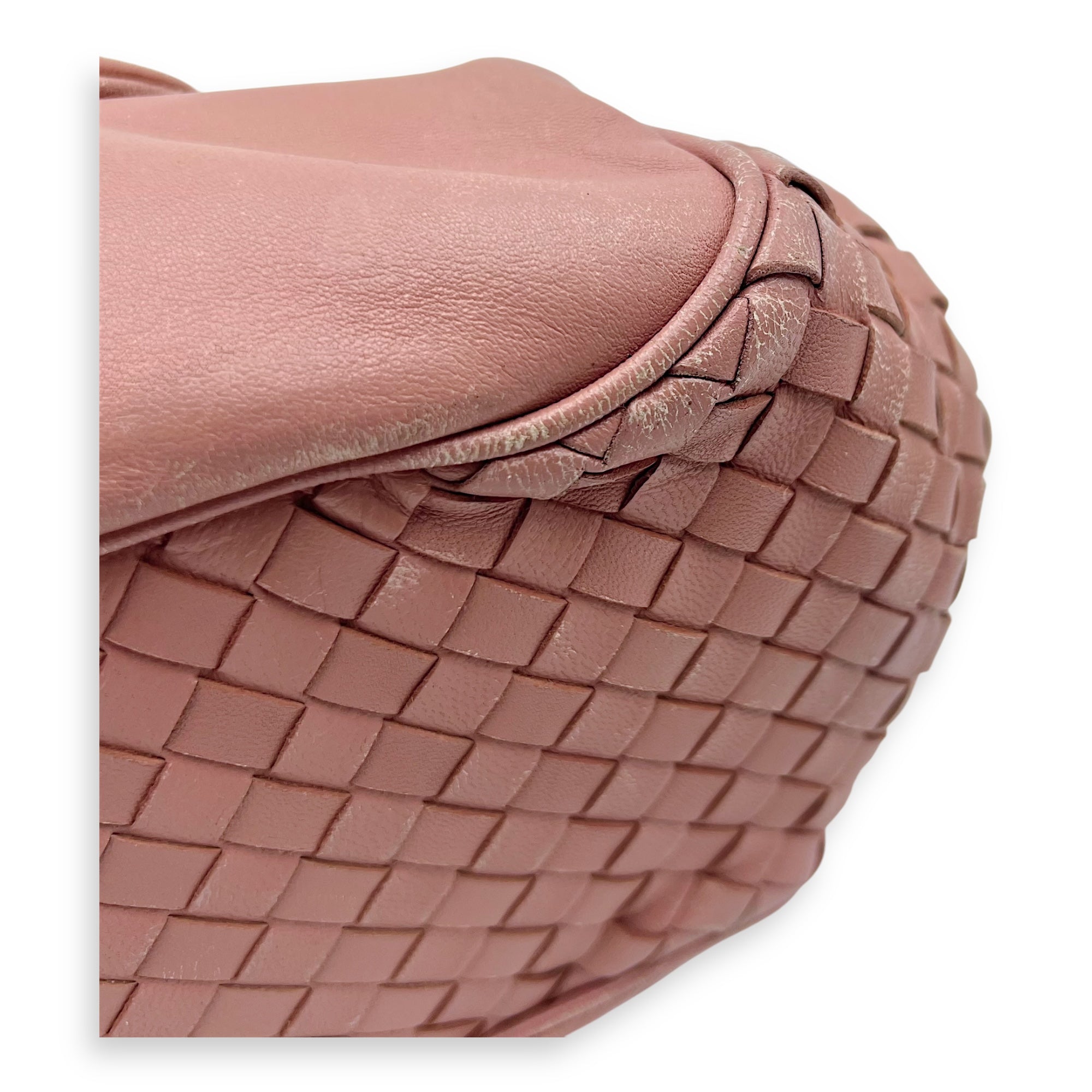 Vintage Flap Shoulder Bag Pink in Calfskin, Gold hardware - Image 10