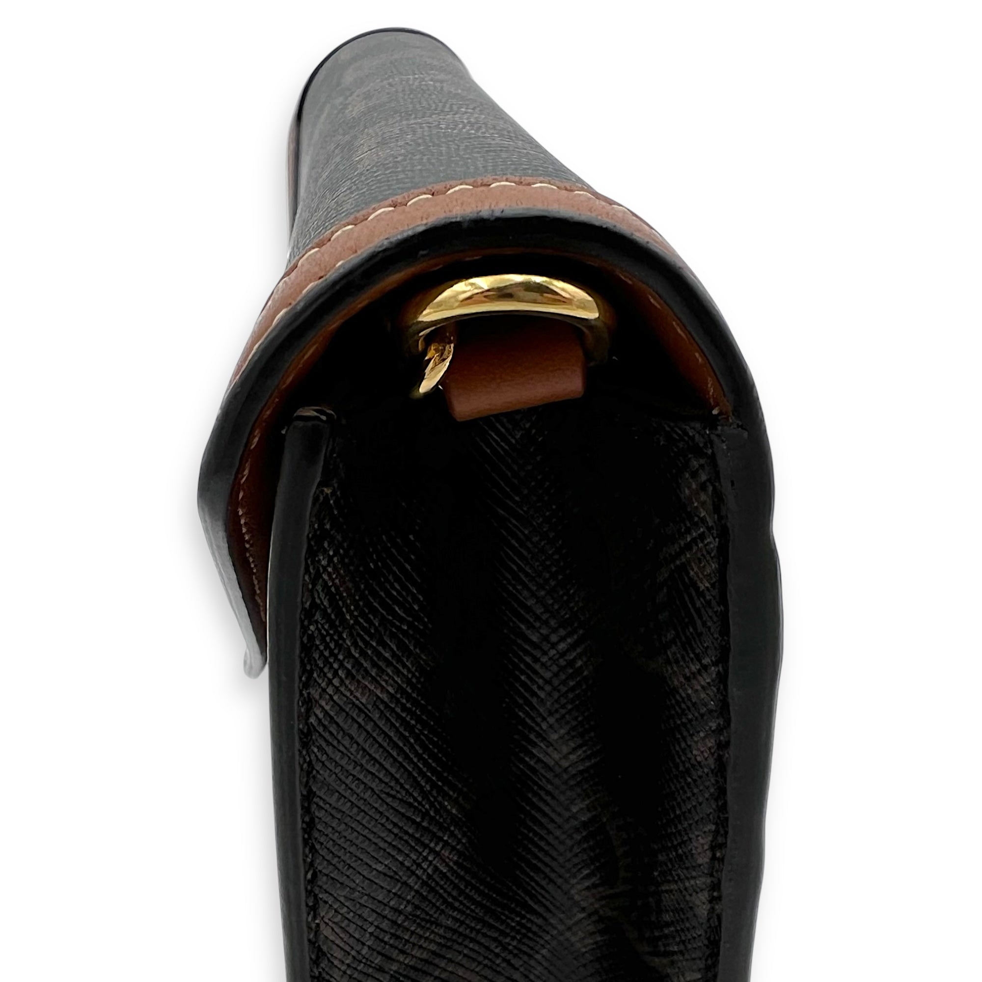 Triomphe Wallet On Chain Brown in Coated Canvas, Gold hardware - Image 11