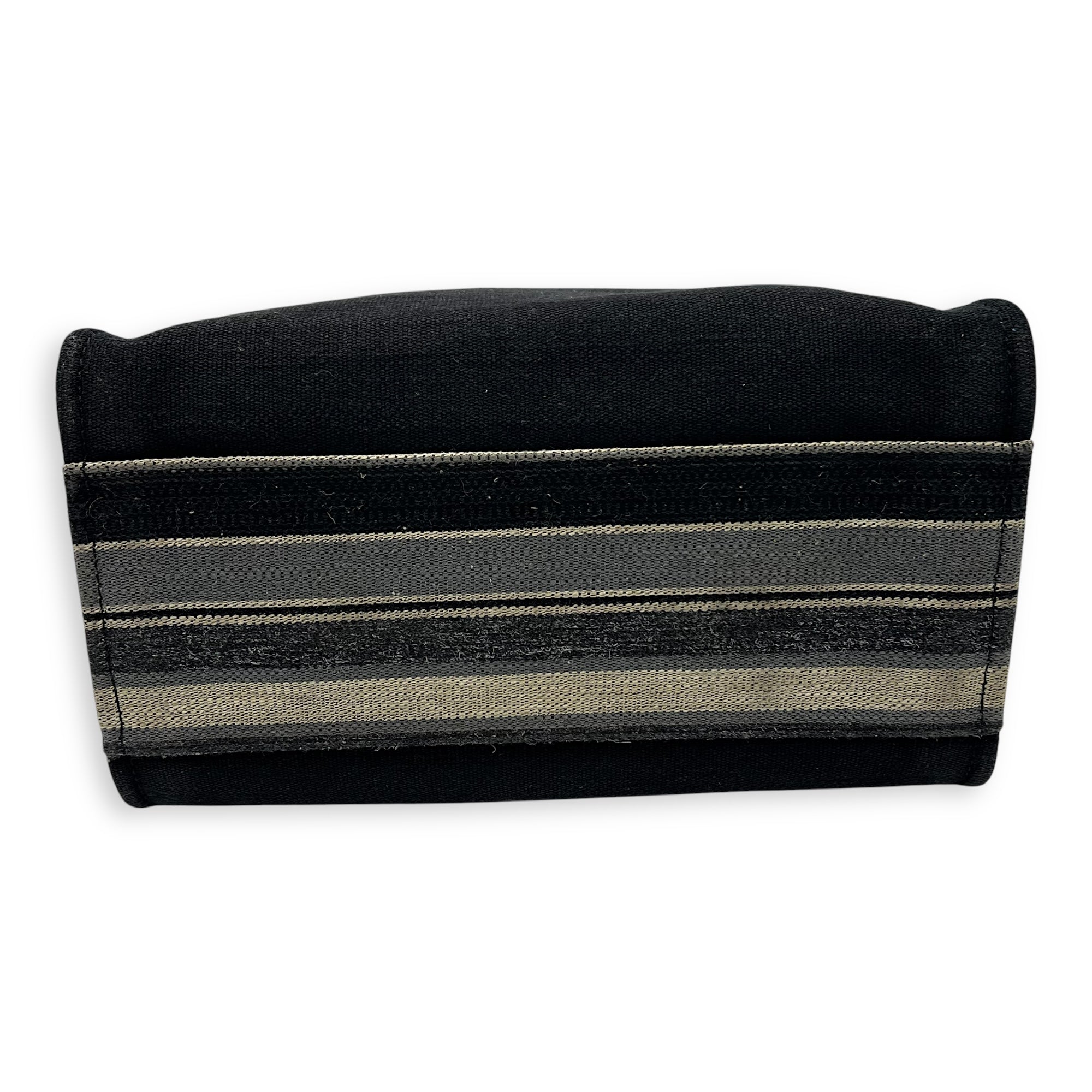 Deauville Tote Bag Black in Canvas, Silver hardware - Image 6