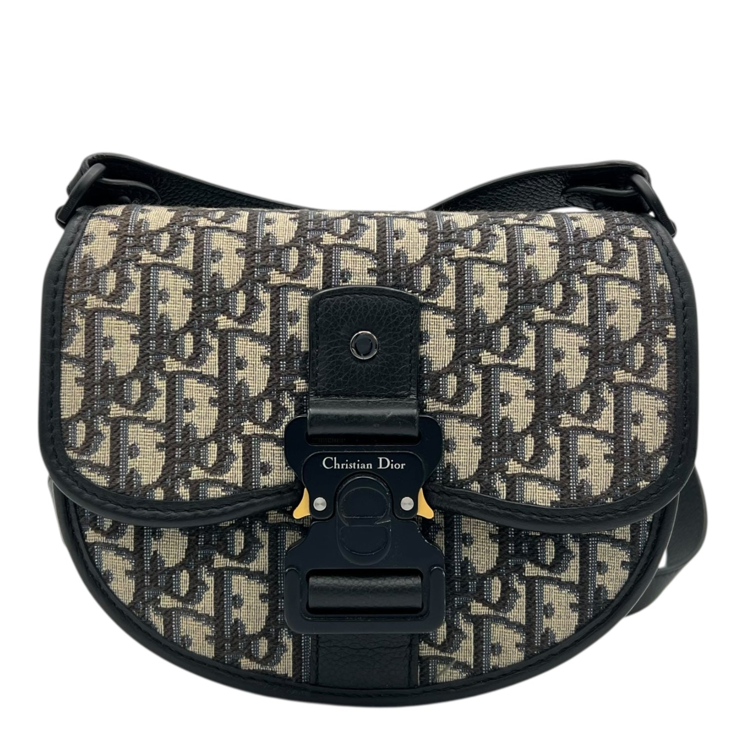 Gallop Crossbody Bag Small Blue in Canvas, Black hardware