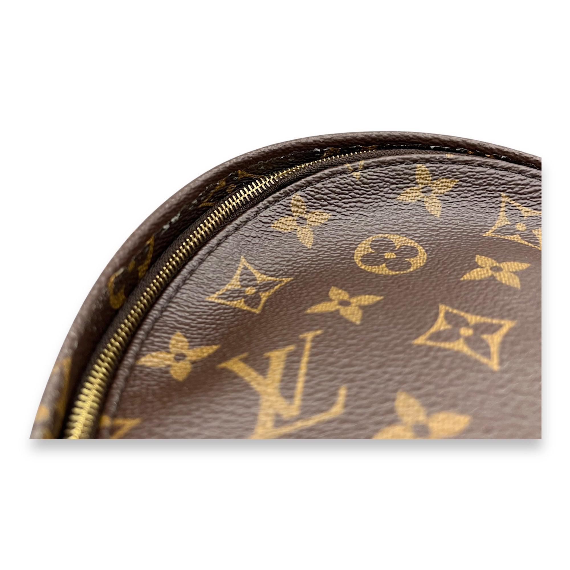 Palm Springs Backpack Brown in Monogram Coated Canvas, Gold hardware - Image 8