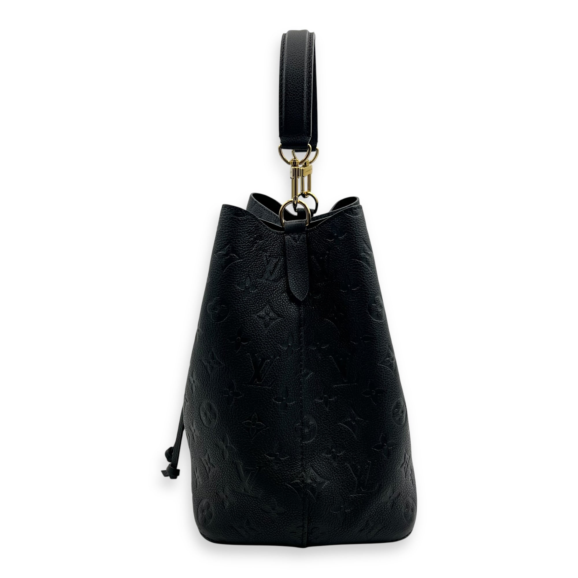 NeoNoe MM Black Bucket Bag in Monogram Empreinte Leather, Gold hardware - Image 5