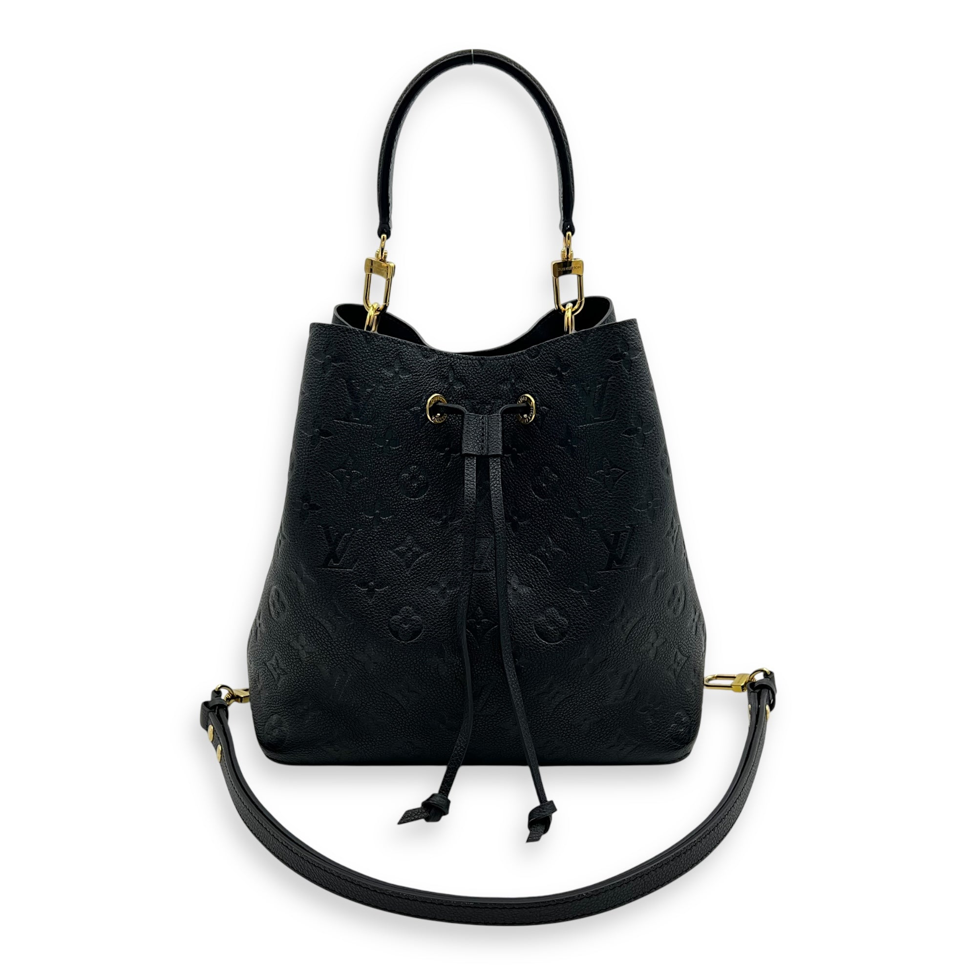 NeoNoe MM Black Bucket Bag in Monogram Empreinte Leather, Gold hardware - Image 14