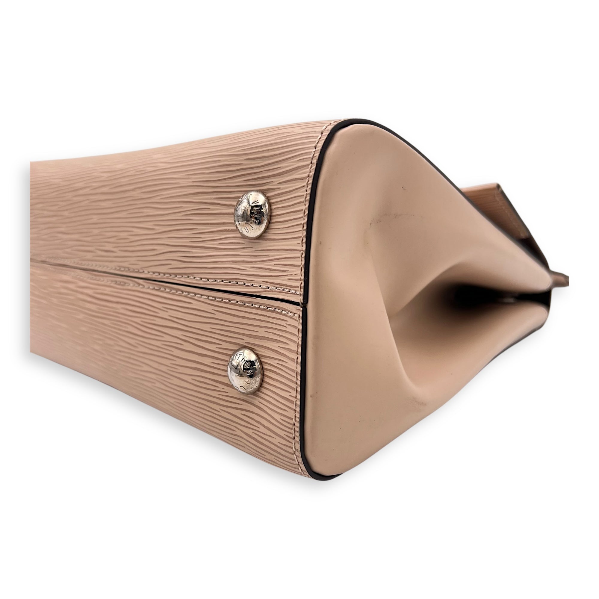 Cluny MM Top handle bag in Epi leather, Silver Hardware - Image 13