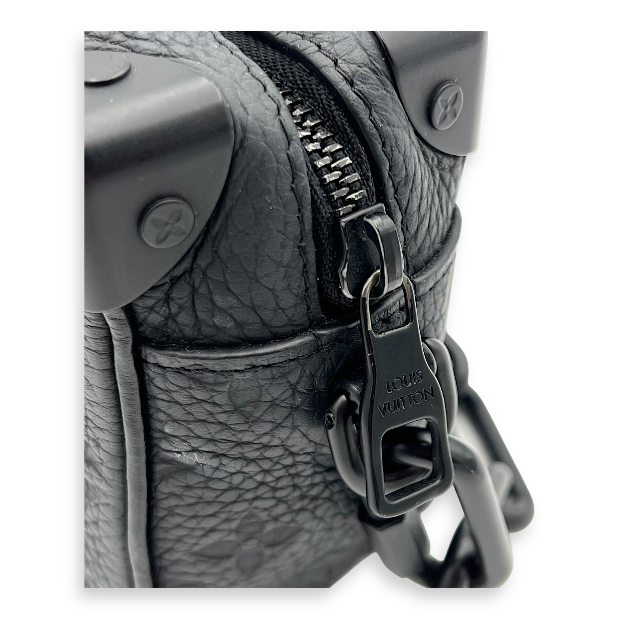 Soft Trunk Crossbody Bag Black in Monogram Empreinte Leather, Lacquered Metal hardware - Image 10