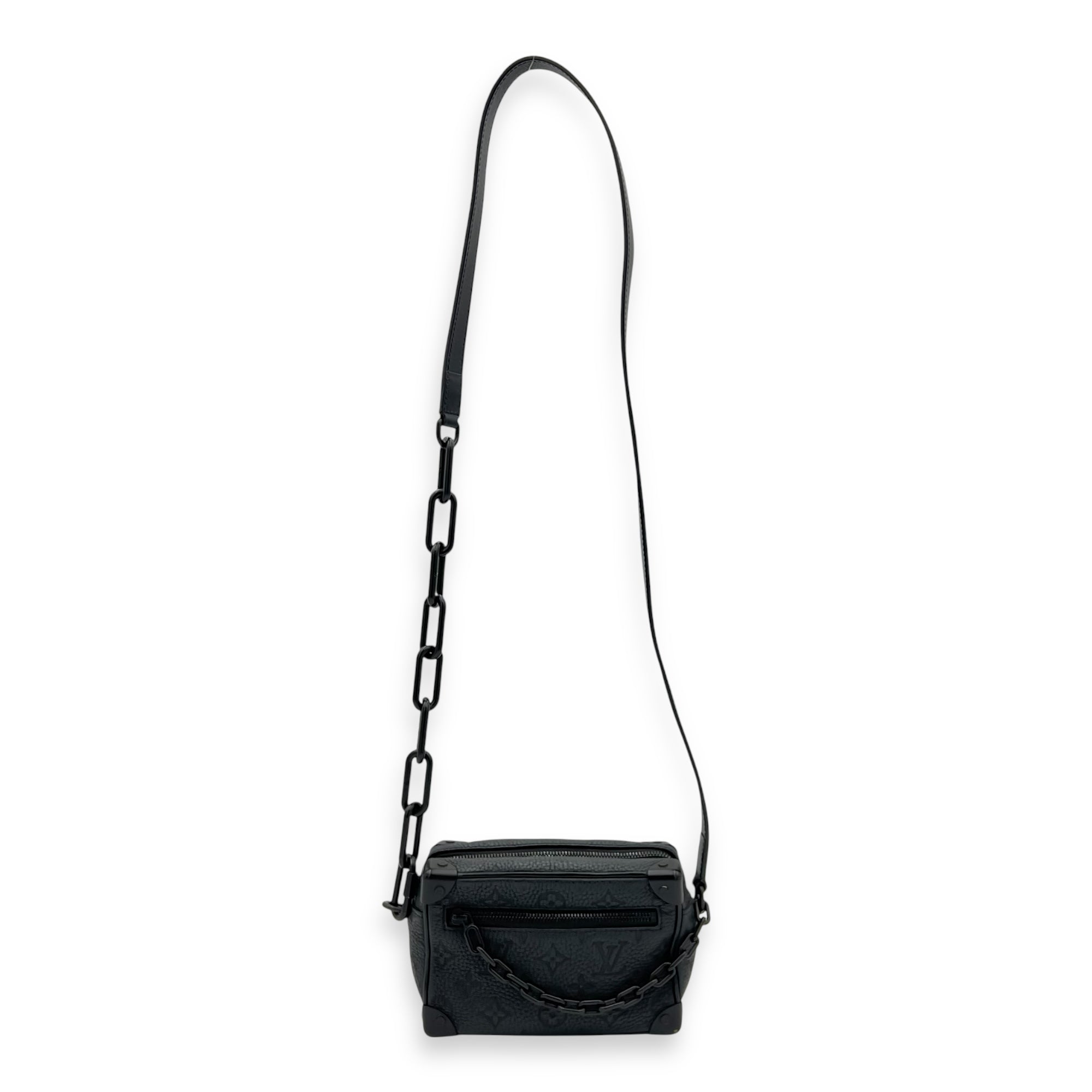 Soft Trunk Crossbody Bag Black in Monogram Empreinte Leather, Lacquered Metal hardware - Image 15
