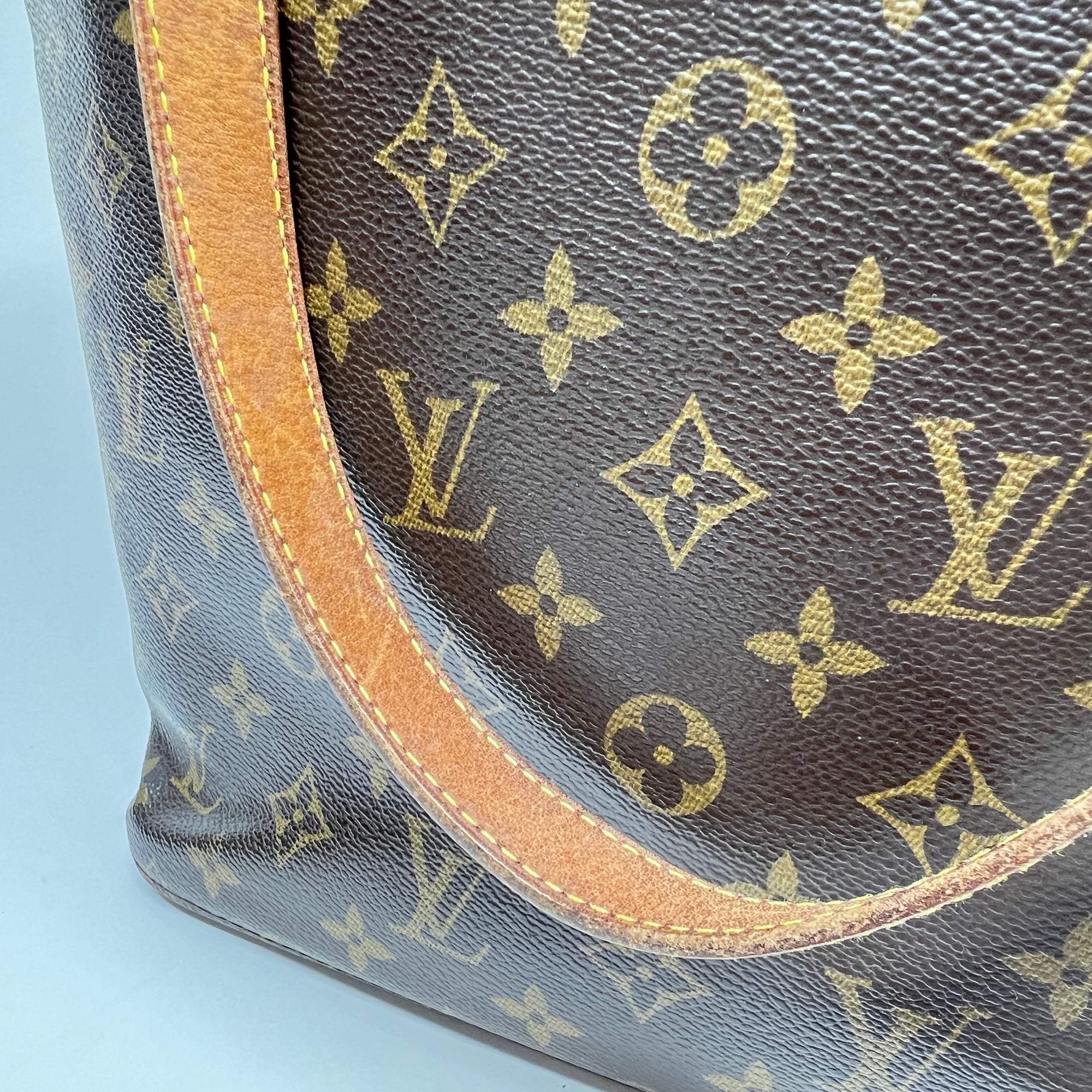 Vavin GM Brown Tote Bag in Monogram Coated Canvas, Gold hardware - Image 7